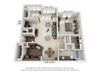 greystone falls one bedroom with sunroom floor plan